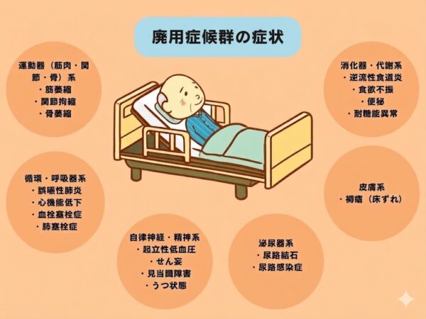 廃用症候群の症状について